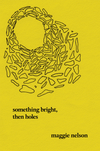 Book cover for Maggie Nelson Something Bright, Then Holes