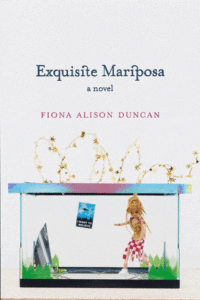 Book cover for Exquisite Mariposa, with animated butterflies