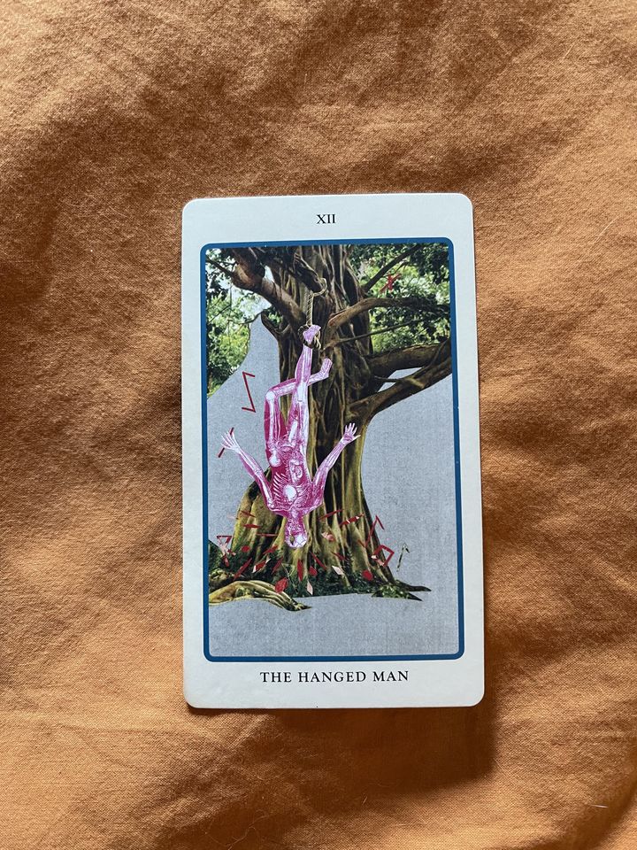 image of the tarot card, the hanged man